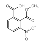2-(甲氧基羰基)-3-硝基苯甲酸结构式