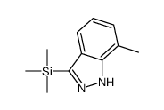 trimethyl-(7-methyl-2H-indazol-3-yl)silane结构式
