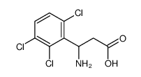 3-氨基-3-(2,3,6-三氯苯基)-丙酸结构式