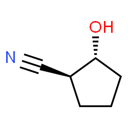 反式-2-羟基环戊烷-1-甲腈结构式