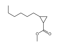 2-己基环丙烷甲酸甲酯结构式