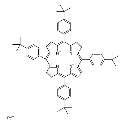 platinum(2+),5,10,15,20-tetrakis(4-tert-butylphenyl)porphyrin-22,24-diide Structure