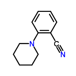 2-(1-哌啶基)苯腈结构式