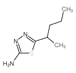 5-(1-甲基丁基)-1,3,4-噻二唑-2-胺结构式