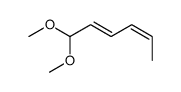 1,1-dimethoxyhexa-2,4-diene Structure