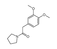 ((3,4-dimethoxyphenyl)acetyl)pyrrolidine Structure