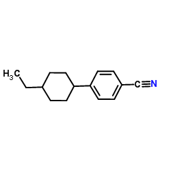 1-氰基-4-(反-4-乙基环己基)苯结构式