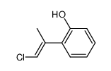 (E)-2-(2-chloro-1-methylvinyl)phenol结构式