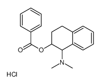 (2-benzoyloxy-1,2,3,4-tetrahydronaphthalen-1-yl)-dimethylazanium,chloride Structure