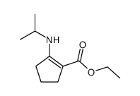 2-(N-isopropyl)-amino-1-carboethoxycyclopentene结构式