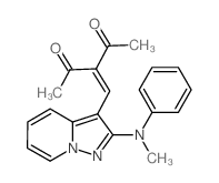 2,4-Pentanedione,3-[[2-(methylphenylamino)pyrazolo[1,5-a]pyridin-3-yl]methylene]- Structure
