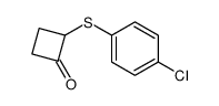 2-(4'-chlorophenylthio)cyclobutanone Structure