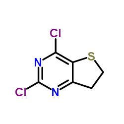 2,4-二氯-6,7-二氢噻吩[3,2-D]嘧啶结构式