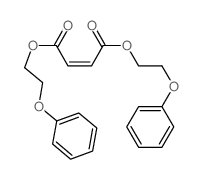 bis(2-phenoxyethyl) but-2-enedioate结构式