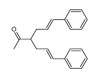 (E)-3-cinnamyl-6-phenylhex-5-en-2-one结构式