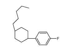 1-Fluoro-4-(trans-4-pentylcyclohexyl)benzene Structure