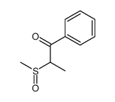 2-methylsulfinyl-1-phenylpropan-1-one结构式