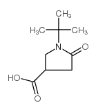 1-叔丁基-5-氧代吡咯烷-3-羧酸结构式