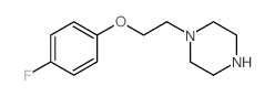 1-[2-(4-氟苯氧基)乙基]哌嗪结构式