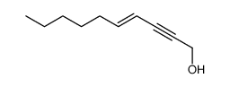 (E)-dec-4-en-2-yn-1-ol结构式