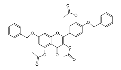4',7-di-O-benzylquercetin-3,3',5-triacetate Structure