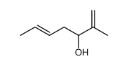 (E)-2-methylhepta-1,5-dien-3-ol Structure