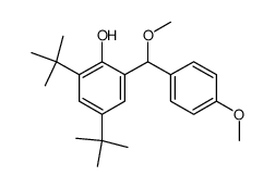 2,4-bis(1,1-dimethylethyl)-6-[(4-methoxyphenyl)methoxymethyl]phenol结构式