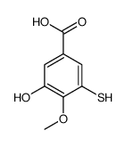5-hydroxy-3-mercapto-4-methoxybenzoic acid Structure