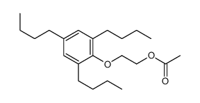 2-(2,4,6-tributylphenoxy)ethyl acetate Structure