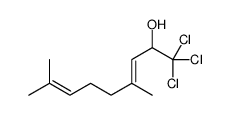 1,1,1-trichloro-4,8-dimethylnona-3,7-dien-2-ol Structure