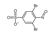 3,5-dibromo-4-nitrosobenzenesulfonate结构式