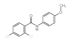 2,4-二氯-N-(4-甲氧基苯基)-苯甲酰胺结构式