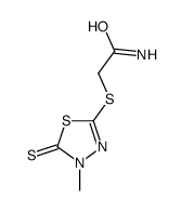 2-[(4-methyl-5-sulfanylidene-1,3,4-thiadiazol-2-yl)sulfanyl]acetamide Structure