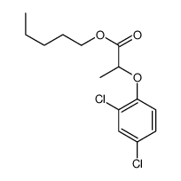 pentyl 2-(2,4-dichlorophenoxy)propionate结构式