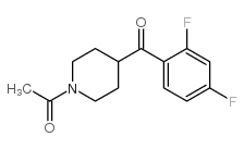 1-(4-(2,4-二氟苯甲酰基)哌啶-1-基)乙酮结构式