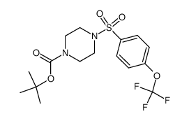 1,1-dimethylethyl 4-({4-[(trifluoromethyl)oxy]phenyl}sulfonyl)-1-piperazinecarboxylate Structure