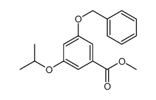 methyl 3-phenylmethoxy-5-propan-2-yloxybenzoate Structure