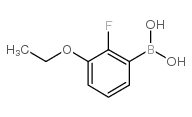 3-乙氧基-2-氟苯硼酸结构式