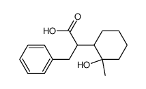 2-(2-hydroxy-2-methyl-cyclohexyl)-3-phenyl-propionic acid结构式