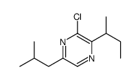 2-butan-2-yl-3-chloro-5-(2-methylpropyl)pyrazine Structure