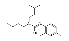 3-(2,4-dimethylphenyl)-1,1-bis(3-methylbutyl)urea结构式