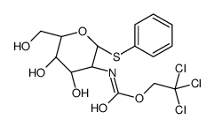 苯基-2-脱氧-1-硫代-2-(2,2,2-三氯乙氧基甲酰氨基)-β-D-吡喃半乳糖苷结构式