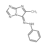 5-Methyl-6H-imidazo(1,2-b)(1,2,4)triazol-6-one phenylhydrazone结构式