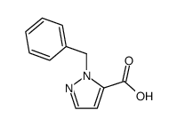 1-benzylpyrazole-5-carboxylic acid结构式