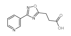 3-(3-吡啶-3-基-1,2,4-噁二唑-5-基)丙酸结构式