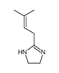 2-(3-methylbut-2-enyl)-4,5-dihydro-1H-imidazole结构式