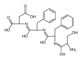 (2S)-2-[[(2S)-2-[[(2S)-2-[[(2S)-2-amino-3-hydroxypropanoyl]amino]-3-phenylpropanoyl]amino]-3-phenylpropanoyl]amino]butanedioic acid Structure