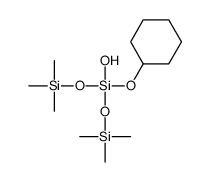 cyclohexyloxy-hydroxy-bis(trimethylsilyloxy)silane Structure