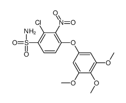 2-chloro-3-nitro-4-(3,4,5-trimethoxyphenoxy)benzenesulfonamide Structure