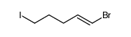 1-bromo-5-iodopent-1-ene结构式